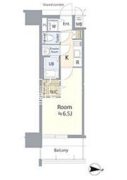 エスリード大曽根アヴェール 11階1Kの間取り