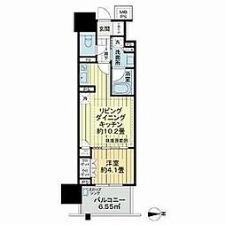 ザ・グランアルト栄 8階1LDKの間取り