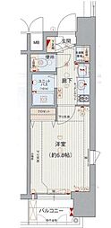 プレサンス名古屋駅前ヴェルロード 1Kの間取図画像