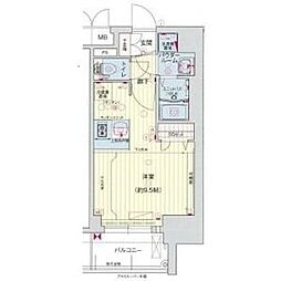 プレサンス上前津リラシス ワンルームの間取図画像