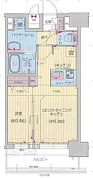 プレサンス太閤通駅前デュプル 1LDKの間取図画像