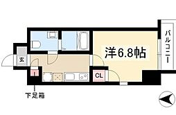 エルザビル名古屋駅前 1Kの間取図画像