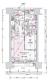 プレサンスロジェ金山駅前 1LDKの間取図画像