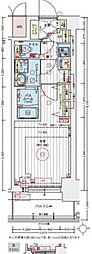 エステムコート名古屋TWINEAST 1Kの間取図画像