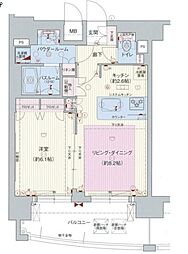 プレサンス桜通グレイス 1LDKの間取図画像