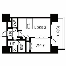 ファステートNAGOYA今池バレンシア 1LDKの間取図画像