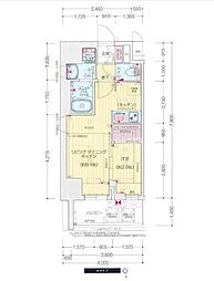 プレサンス鶴舞パークグラッド 1LDKの間取図画像