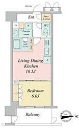 ラフィシア上前津 1LDKの間取図画像