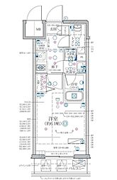 ディアレイシャス東別院 1Kの間取図画像