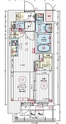 エステムコート名古屋TWINEAST 1LDKの間取図画像