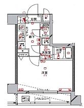 フィオリーシェ東浅草 802 ｜ 東京都台東区日本堤１丁目（賃貸マンション1K・8階・25.44㎡） その2