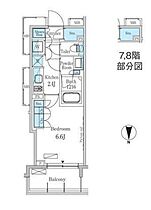 パークアクシス蔵前 803 ｜ 東京都台東区蔵前４丁目（賃貸マンション1K・8階・26.03㎡） その2