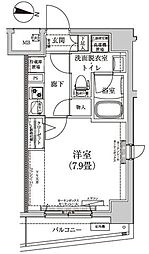 ティモーネ押上トゥーレ 2階1Kの間取り