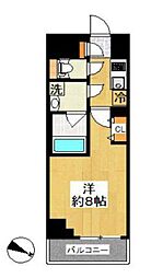 ＳＨＯＫＥＮＲｅｓｉｄｅｎｃｅ南千住 3階1Kの間取り