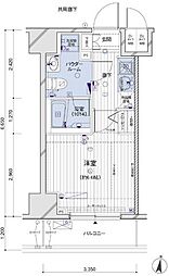 メインステージ両国駅前 4階1Kの間取り