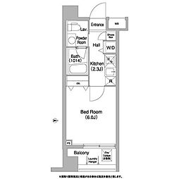 コンフォリア本所吾妻橋 0204 2階1Kの間取り