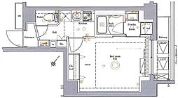 ＧＲＯＷＳ堀切菖蒲園ＡＺ（グロースホリキリショウブエン） 3階1Kの間取り