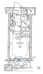 ARTESSIMOFONTE 1Kの間取図画像