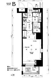 グランフォース秋葉原 1Kの間取図画像
