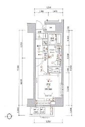 ARTESSIMOLARGO 1Kの間取図画像