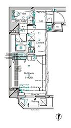GALICIA錦糸町5 1Kの間取図画像
