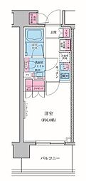 クレヴィアリグゼ品川シーサイド 1Kの間取図画像