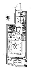 ブライズ清澄白河 1Kの間取図画像