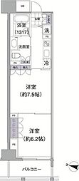 アビティ目黒 2Kの間取図画像