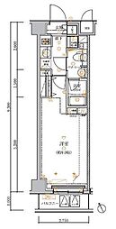 ARTESSIMOFERIO 1Kの間取図画像