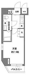 LaVita新御徒町 1Kの間取図画像
