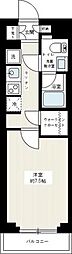 AZEST亀戸2 1Kの間取図画像