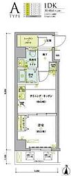 LIVCITY錦糸町弐番館 1DKの間取図画像