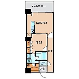 浅草タワー 1LDKの間取図画像
