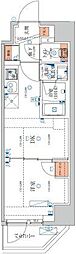 ユリカロゼAZ亀戸 1DKの間取図画像