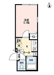 グランクオール南砂町センターレジデンス 1Kの間取図画像