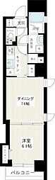 MAXIVscene北千住 1DKの間取図画像