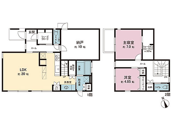 間取りを拡大表示