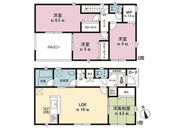 間取りを拡大表示
