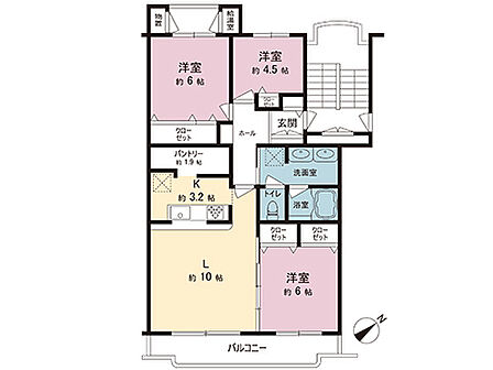 3LDK 間取り