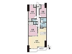 ライオンズマンション湘南秋谷 3LDKの間取図画像