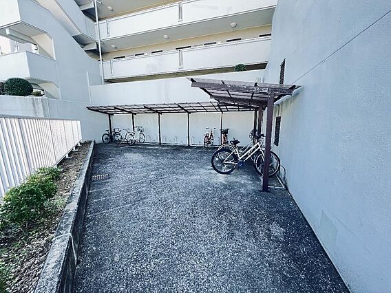 自転車置場です...