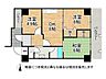 間取り：2面バルコニー！南向きで陽当り良好！和室もある落ち着いた間取りです
