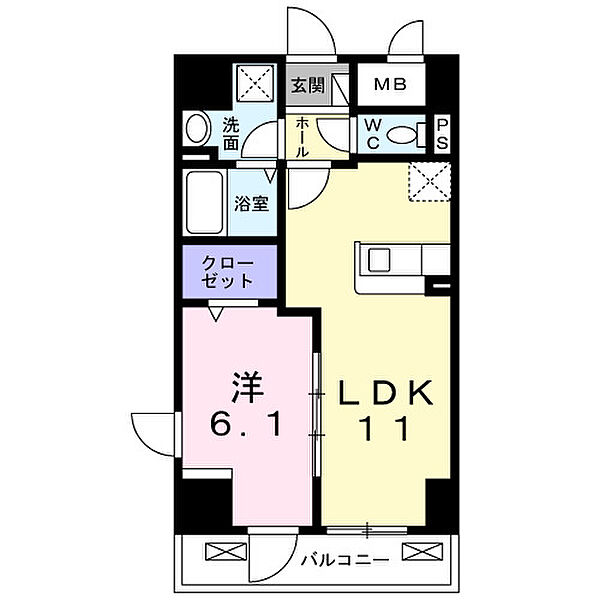 東京都八王子市八幡町(賃貸マンション1LDK・3階・40.99㎡)の写真 その2