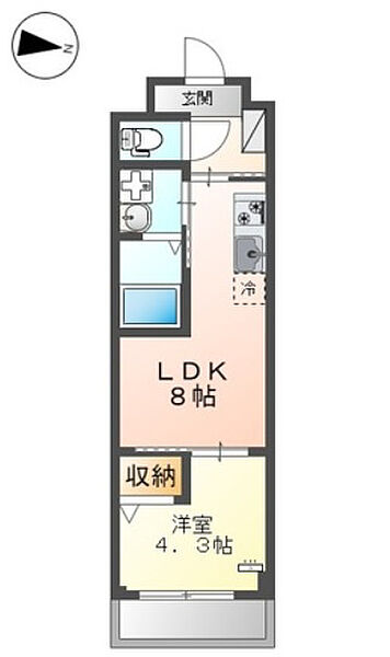 PRESI MARUTOMO 208｜東京都八王子市石川町(賃貸マンション1LDK・2階・31.35㎡)の写真 その2