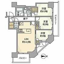 シティータワー国分寺ザツインイースト 3501 ｜ 東京都国分寺市本町2丁目2-1（賃貸マンション3LDK・35階・67.97㎡） その2