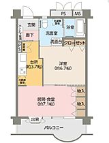 センティ富士森Aタイプ 318 ｜ 東京都八王子市山田町1606-12（賃貸マンション1LDK・3階・43.46㎡） その2