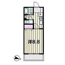 リヴェール市川 105 ｜ 東京都八王子市上柚木2丁目53-1（賃貸アパート1K・1階・27.02㎡） その2