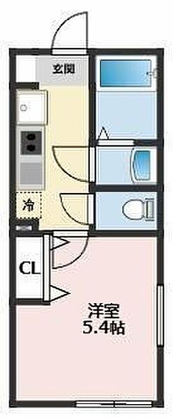 ヴィレセゾン長津田 104｜神奈川県横浜市緑区長津田2丁目(賃貸アパート1K・1階・20.02㎡)の写真 その2