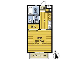 ドエル東林間 204 ｜ 神奈川県相模原市南区上鶴間5丁目14-10（賃貸アパート1K・2階・26.49㎡） その2