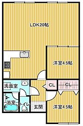 間取図画像 2LDK